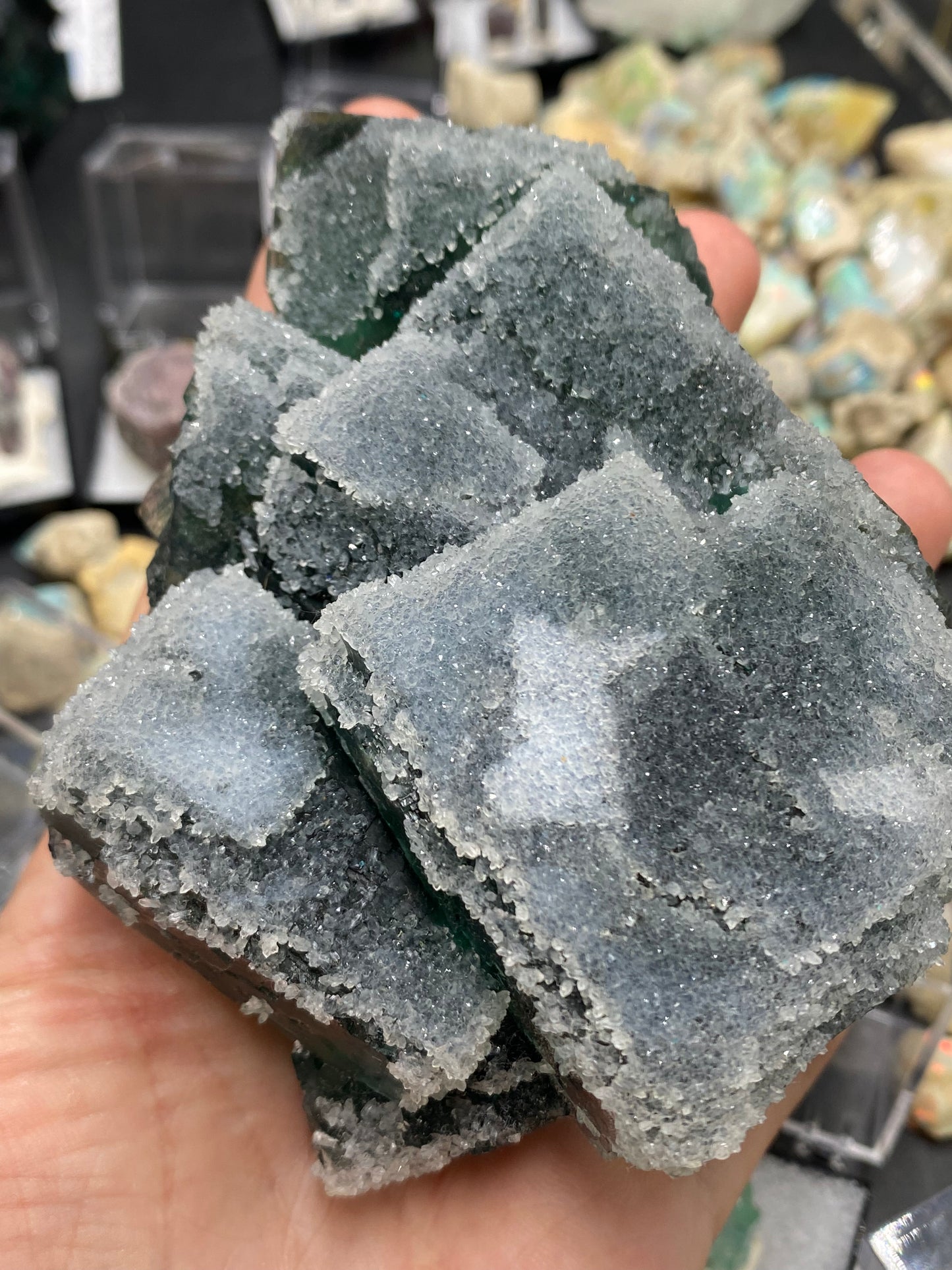 Druzy covered Fluorite