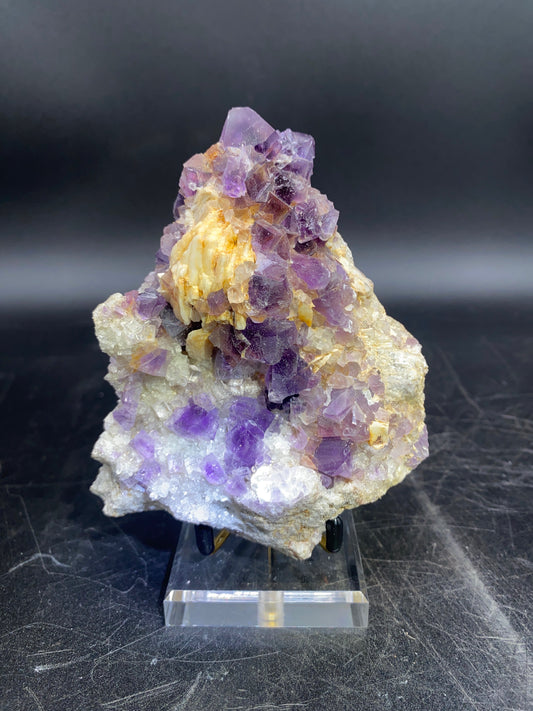 Purple fluorite from Minerva Mine, Harden County, Illinois